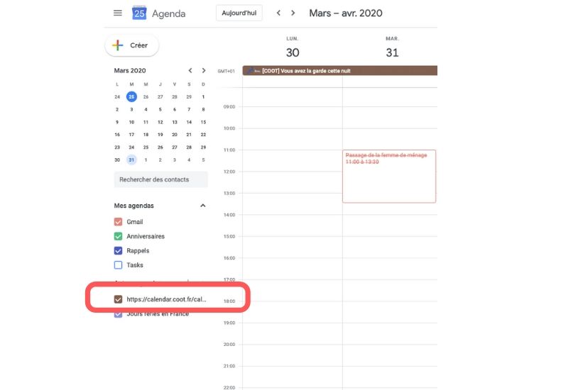 Agenda coot google smartphone